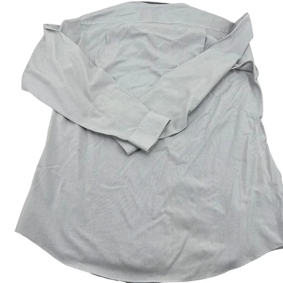 Jos A Bank Travelers Collection Tailored Fit Dress Shirt 16-36 grey checkered - Picture 6 of 7